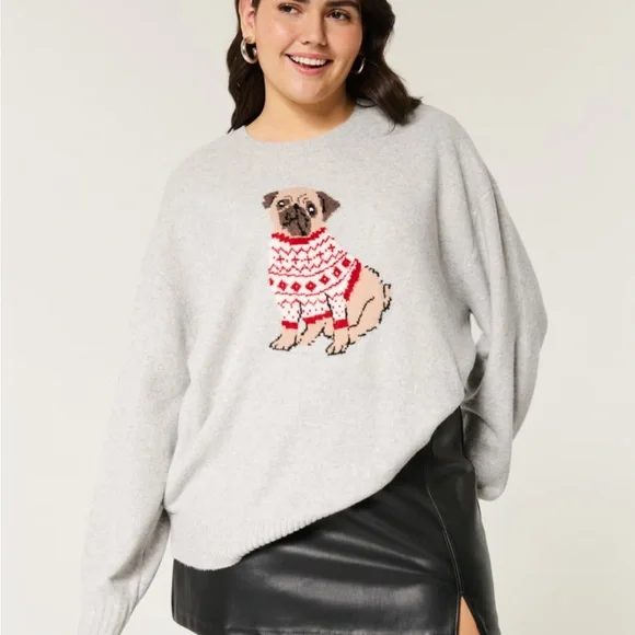 HOLLISTER PUG SWEATER - Picture 2 of 3